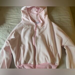 𝐏𝐑𝐈𝐂𝐄 𝐅𝐈𝐑𝐌 🎀 Blogilates pink gingham hoodie